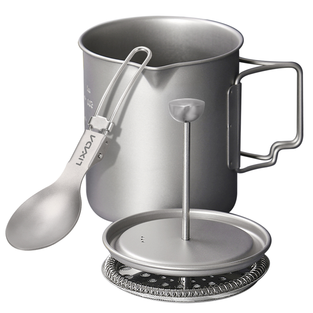 Coffee Equipment For Camping - Lixada 티타늄 커피 컵 머그잔, 프렌치