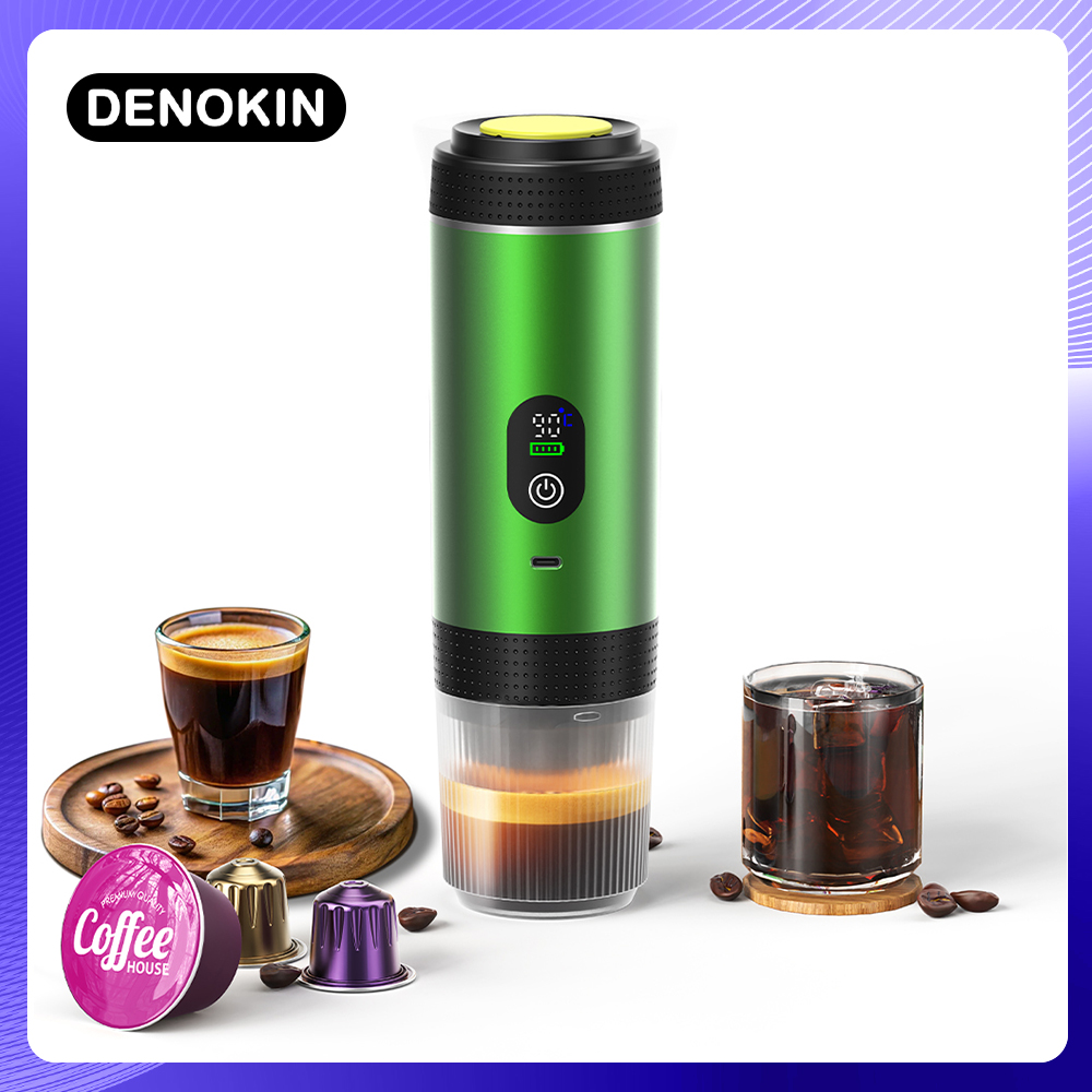 Coffee Equipment For Camping - DENOKIN 무선 전기 휴대용 에스프레소 커피