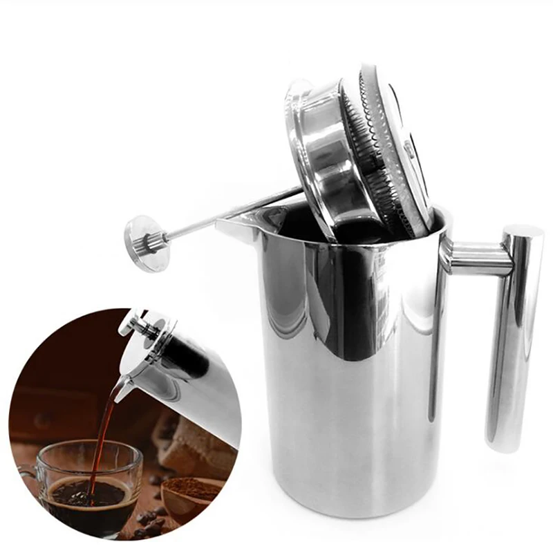 Coffee Equipment For Camping - 이중벽 단열 커피 포트 필터 내열