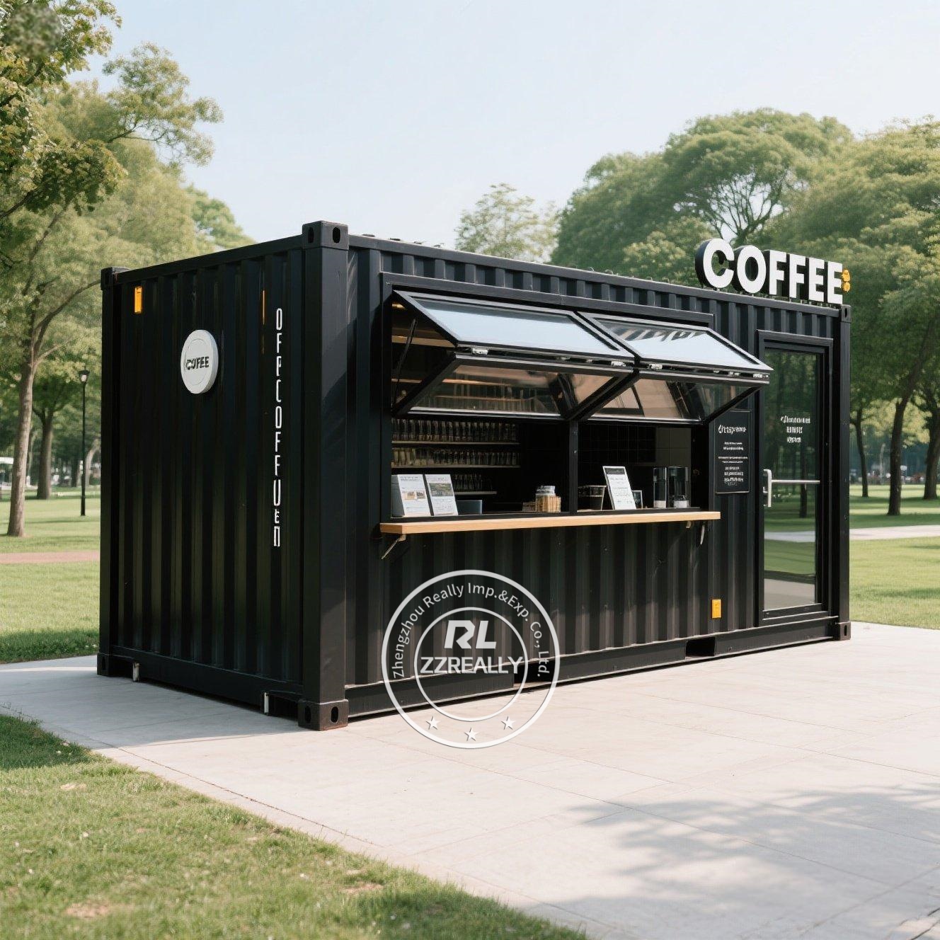 Coffee Equipment Stores - 20피트 컨테이너 커피숍, 주방 완비, 바,