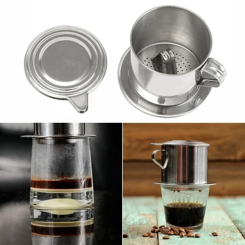 스테인레스 스틸 커피 필터 주입 컵 베트남 커피 드리퍼 - Coffee Equipment Machine 리뷰 및 가격