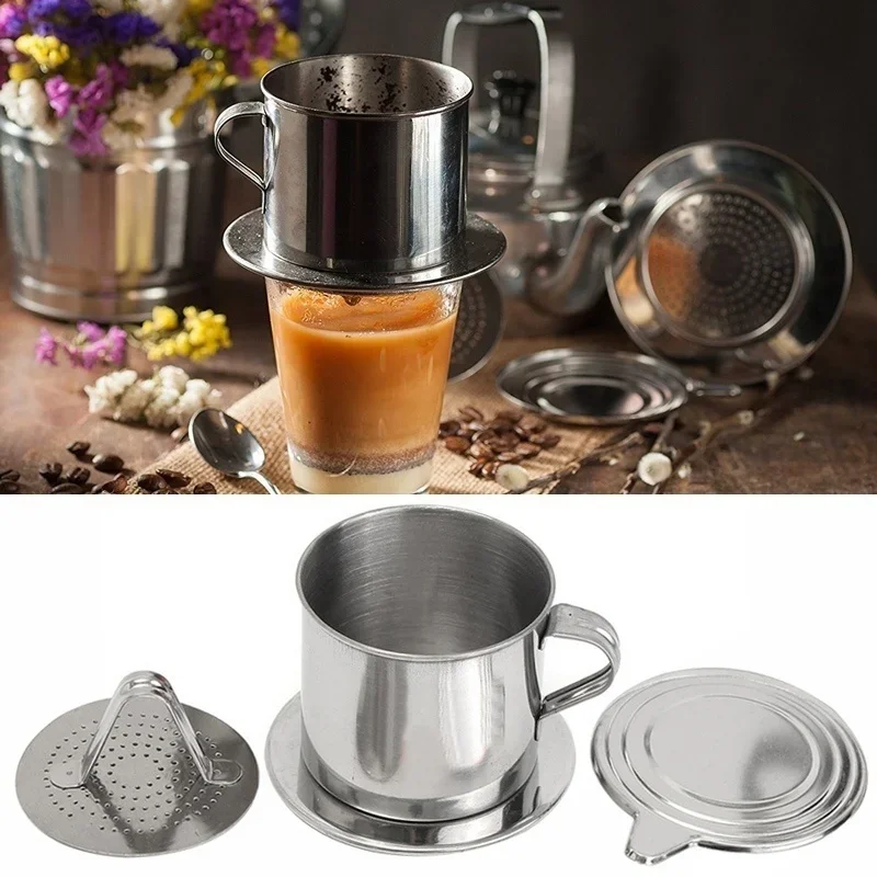 스테인레스 스틸 커피 필터 주입 컵 베트남 커피 드리퍼 - Coffee Equipment Machine 리뷰 및 가격