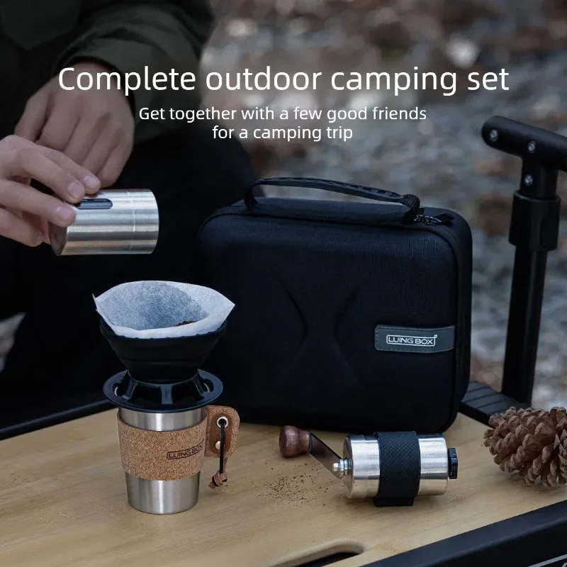 야외 캠핑 1인용 핸드브루 커피 세트 304 스테인리스 - Coffee Equipment For Camping 리뷰 및 가격