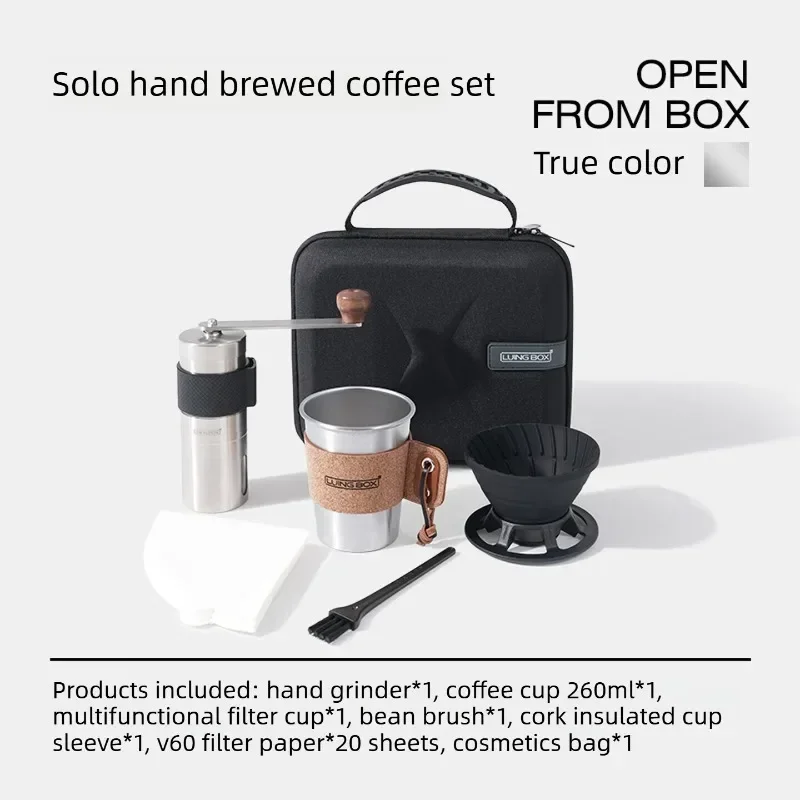 야외 캠핑 1인용 핸드브루 커피 세트 304 스테인리스 - Coffee Equipment For Camping 리뷰 및 가격