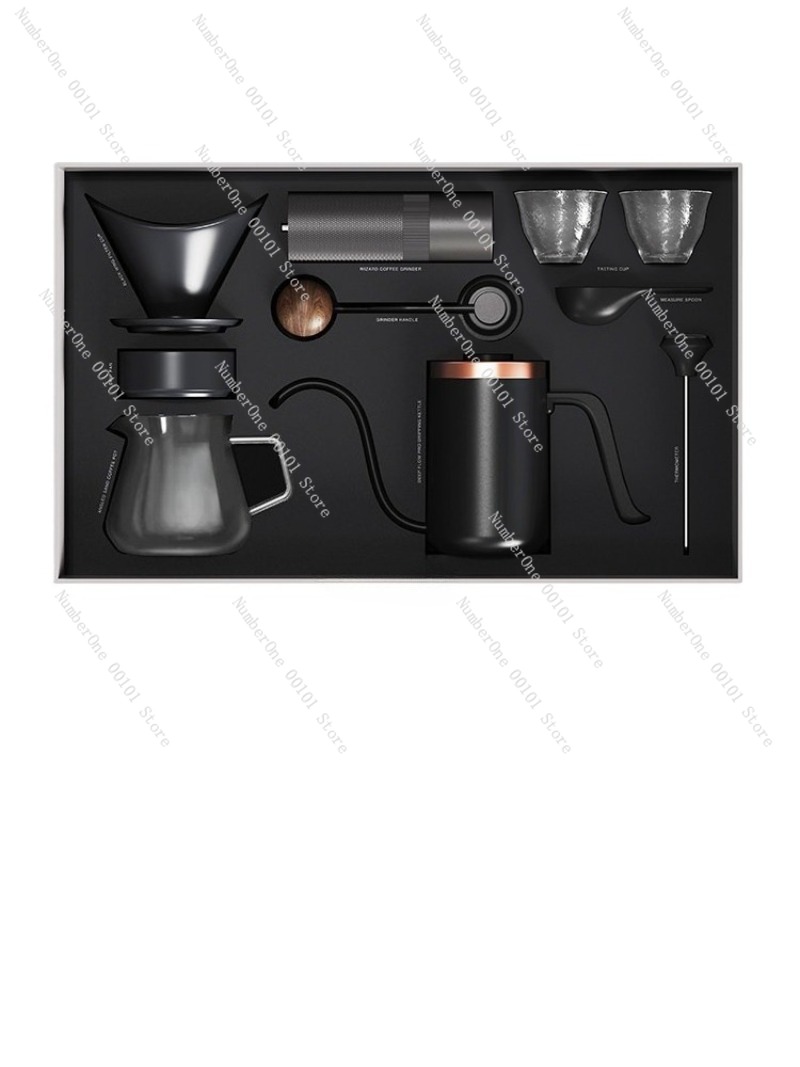 수동 커피 메이커 세트 선물 상자 그라인더 필터 컵 푸 - Coffee Equipment Kit 리뷰 및 가격