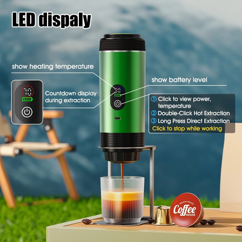 DENOKIN 무선 전기 휴대용 에스프레소 커피 머신  - Coffee Equipment For Camping 리뷰 및 가격