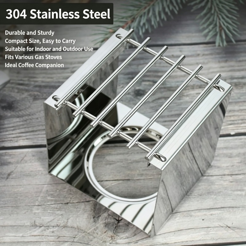 스테인리스 스틸 사각 커피 스토브 스탠드, 모카 포트  - Coffee Equipment For Camping 리뷰 및 가격