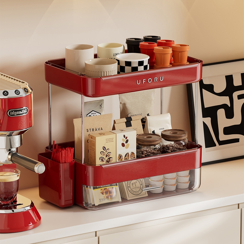 UFORU 이중층 커피 보관함, 보관 서랍과 분리형 배 - Coffee Equipment Stores 리뷰 및 가격