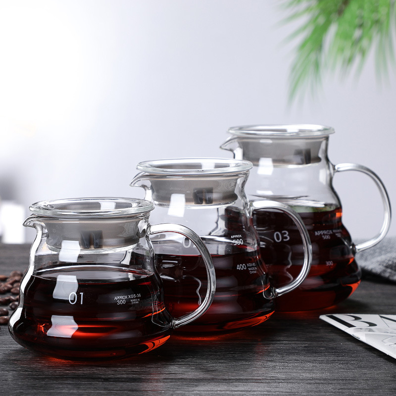 푸어 오버 커피 메이커 세트 고열 내열 유리 푸어 오버 - Coffee Equipment For Camping 리뷰 및 가격